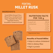 Natible Foxtail Millet Rusk Variety Pack – Crunchy Tea Time Snack (7.76 oz)