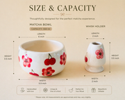 ceramic-kitchen-red-floral-matcha-bowl-whisk-holder-set-handcrafted-elegance-for-your-daily-ritual