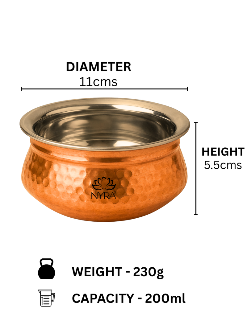 Premium Copper Handi Insulated with Stainless Steel – Serving Handi