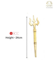 Pure Brass (Peetal) Trishul – Kitchen Utensil