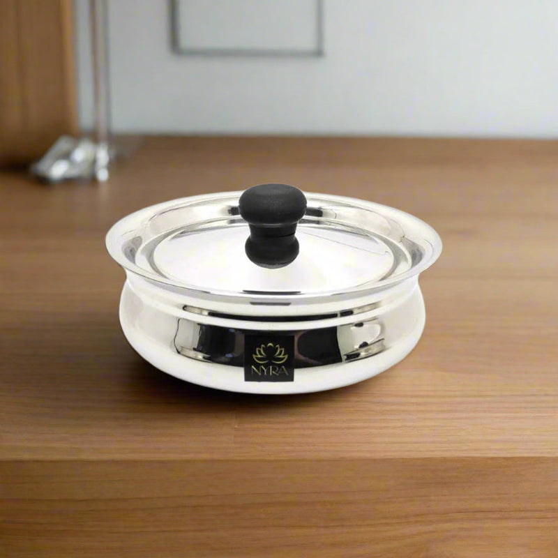 Stainless Steel Biryani Handi with Lid and PVC Knob - Cooking Handi – Cooking Handi