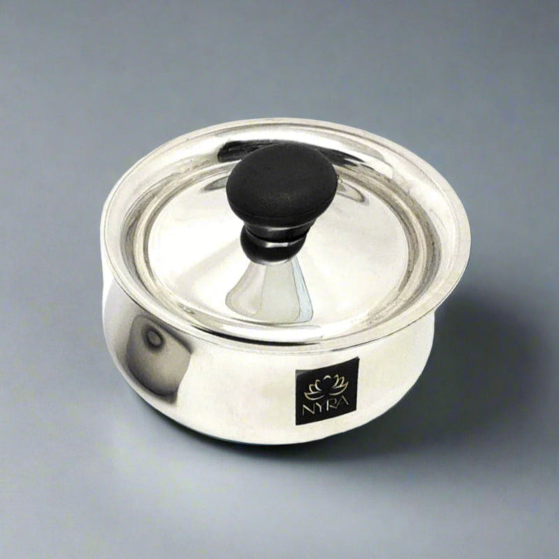 Stainless Steel Pulao Handi with Lid and PVC Knob – Cooking Handi