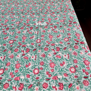 aenak-sage-green-floral-handblock-printed-premium-cotton-set-bedsheet