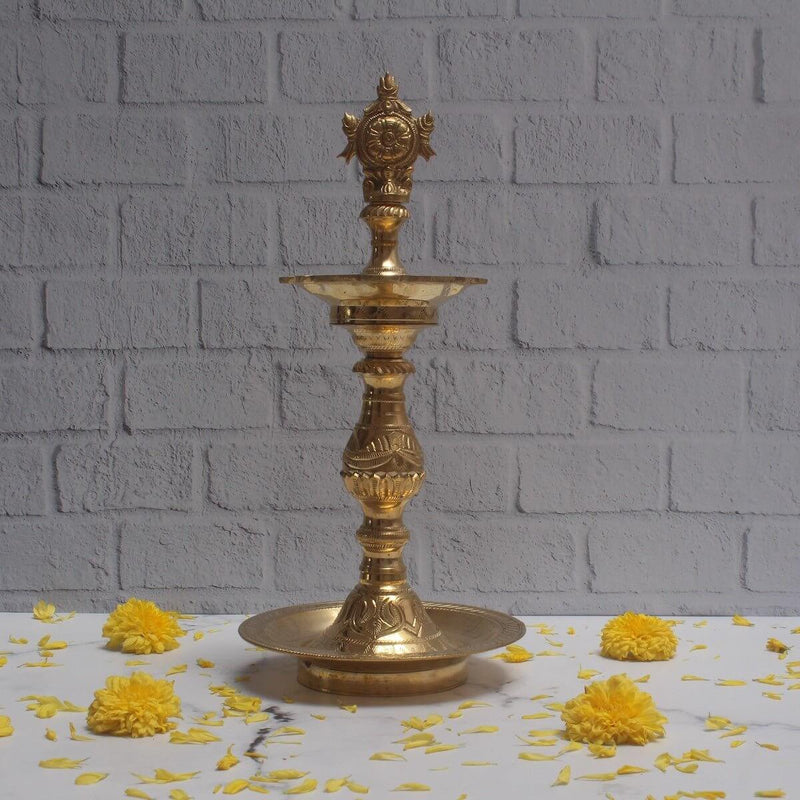 Sangu Chakram - Traditional Brass Kattai Vilakku – Kitchen Utensil
