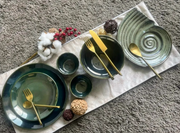 The Din Din Ceramic Dinnerware Set For 6
