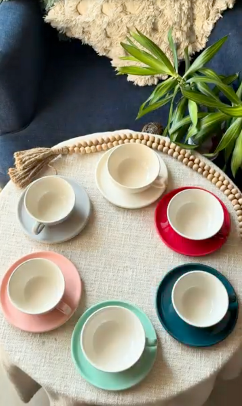 The Vibrante Latte Cup Saucer Collection 320 Ml