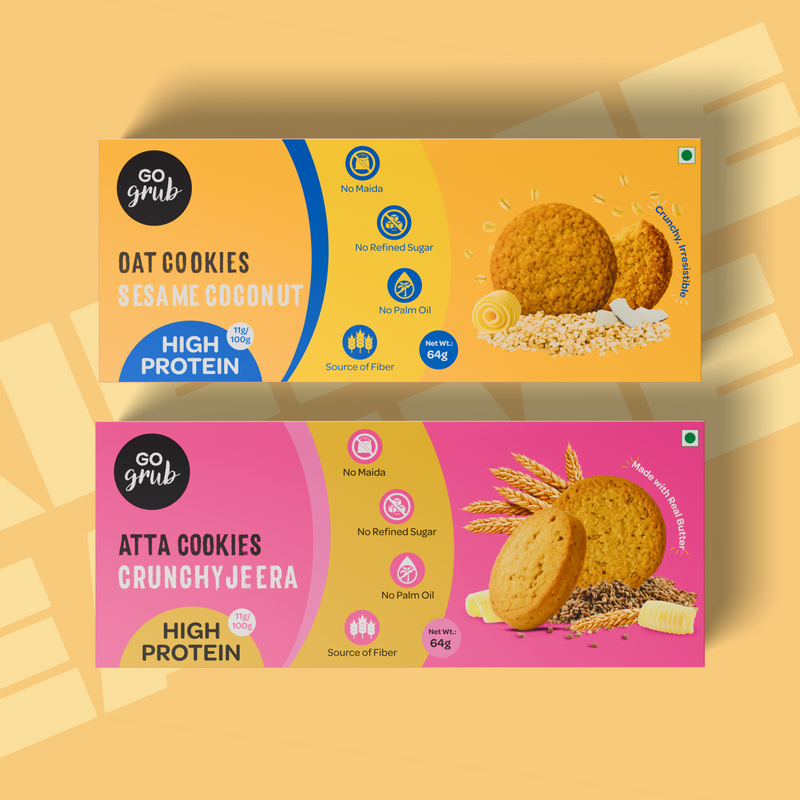 Cookie Duo - Sesame Coconut + Whole Wheat Cumin | 4-Pack (9 oz / 256g)