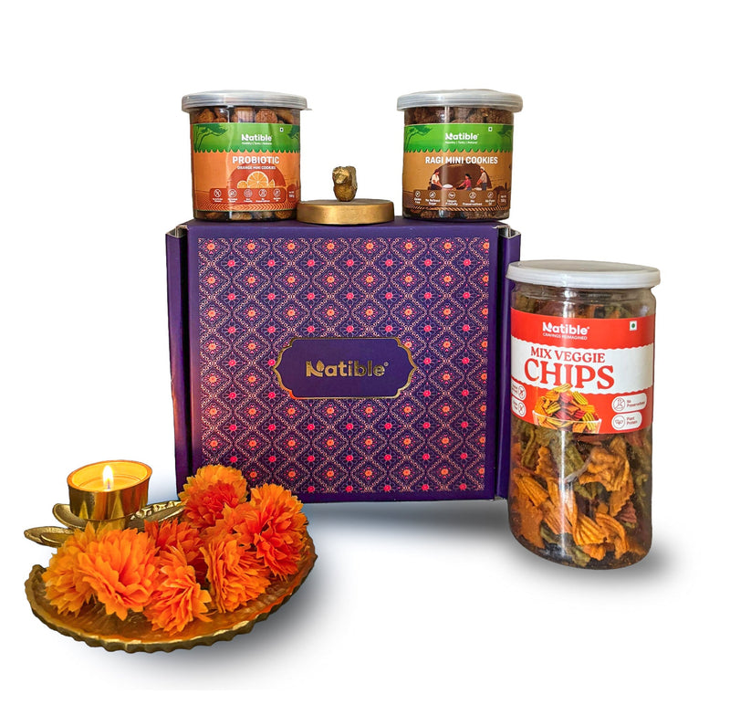Natible Snack Bonanza Hamper | Healthy Gifting Box by Natible – Traditional Millet Based Food