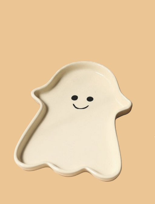 Nurture India Spooky Ghost Ceramic Dessert Plate