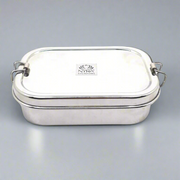 Stainless Steel square-shaped Lunch Box with Leakproof Dibbi – Kitchen Utensil