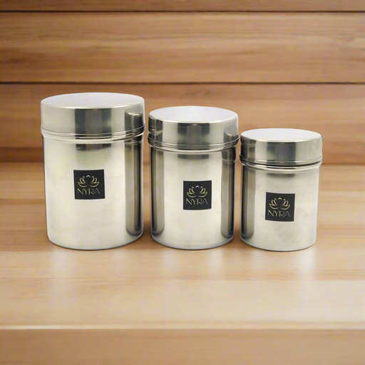 Stainless-Steel Deep Storage Box/Containers/Dibba/Dabba – Storage Container
