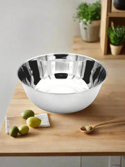Stainless Steel Round Mixing & Serving Bowl – Serving Bowl