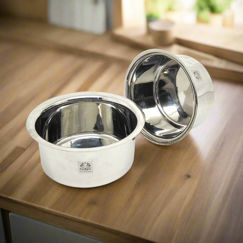 Induction Compatible Stainless Steel Tope Set (2 Pcs) – Kitchen Utensil
