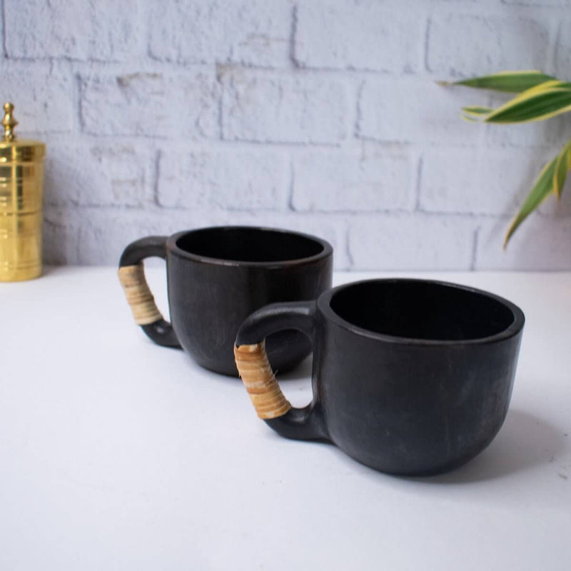 Tea Cups : Manipur Black Pottery â€“ Handmade Clay Tea Cups