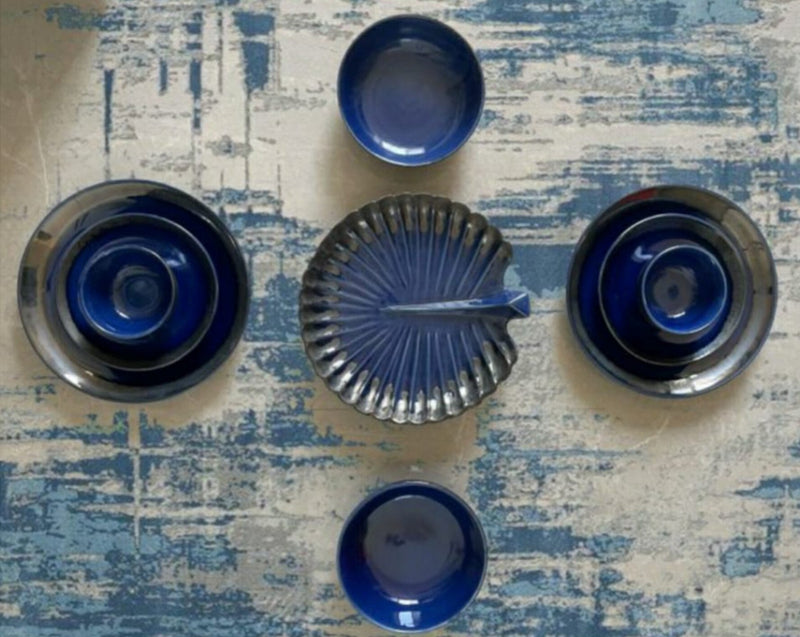 The Cool Bleu Ceramic Dinnerware Set