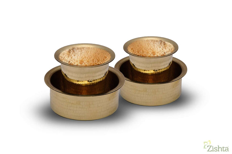 Traditional Brass Coffee Davara Tumbler – Drink Tumbler