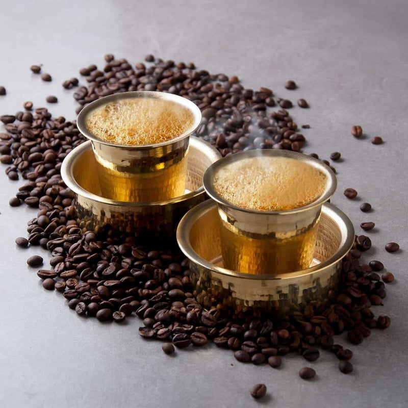 Traditional Brass Coffee Davara Tumbler – Drink Tumbler