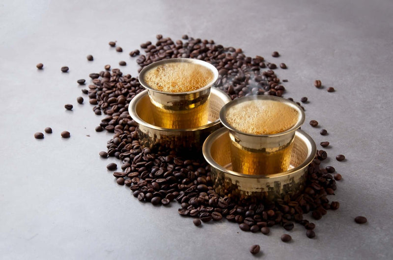 Traditional Brass Coffee Davara Tumbler – Drink Tumbler