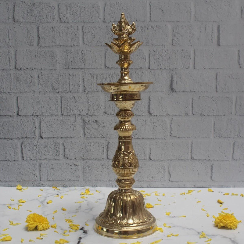 Traditional Brass Kuthu Vilakku (lamp): Ega Vilakku – Kitchen Tool
