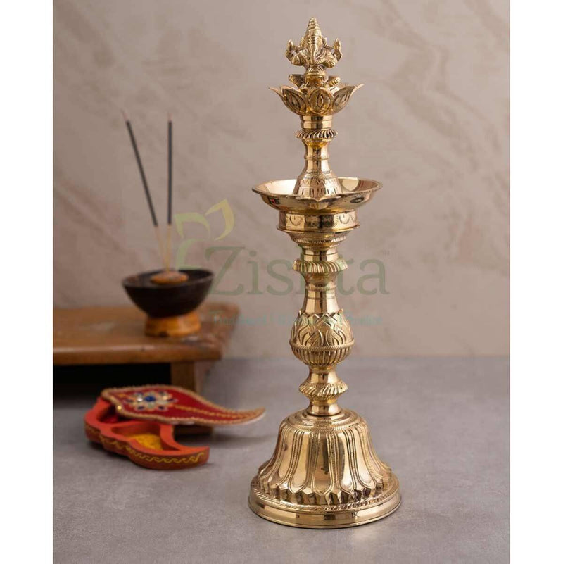 Traditional Brass Kuthu Vilakku (lamp): Ega Vilakku – Kitchen Tool