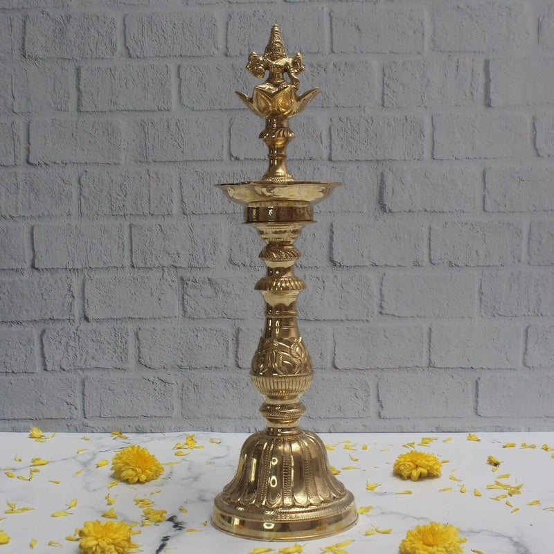 Traditional Brass Kuthu Vilakku (lamp): Ega Vilakku – Kitchen Tool