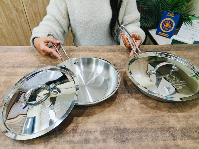 Triply Stainless Steel Frypan Set with Lid – Lid