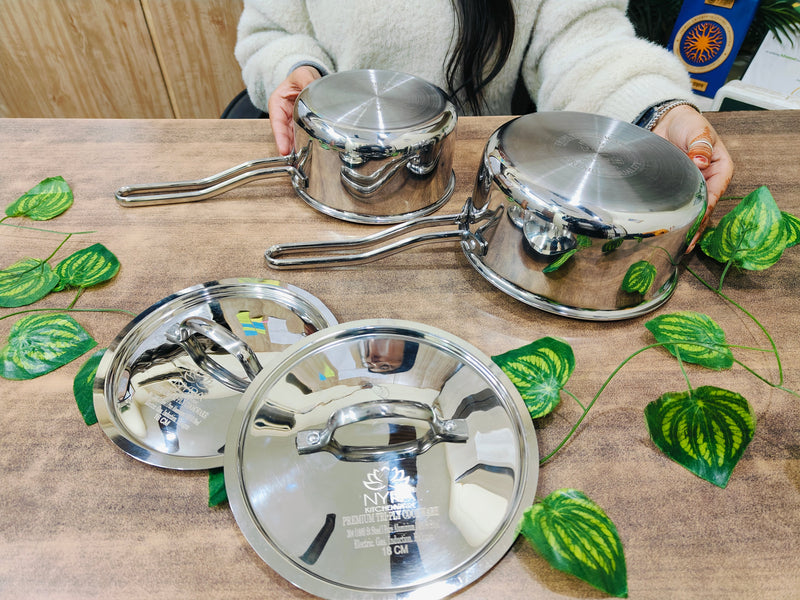 Triply Stainless Steel Sauce Pan with Lid – Lid