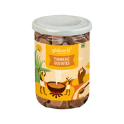 Gudworld Turmeric Jaggery Bites – Herbal Cane Sugar Candy (10.58 oz)
