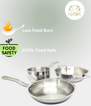Triply Stainless Steel Cookware Set – Saucepan