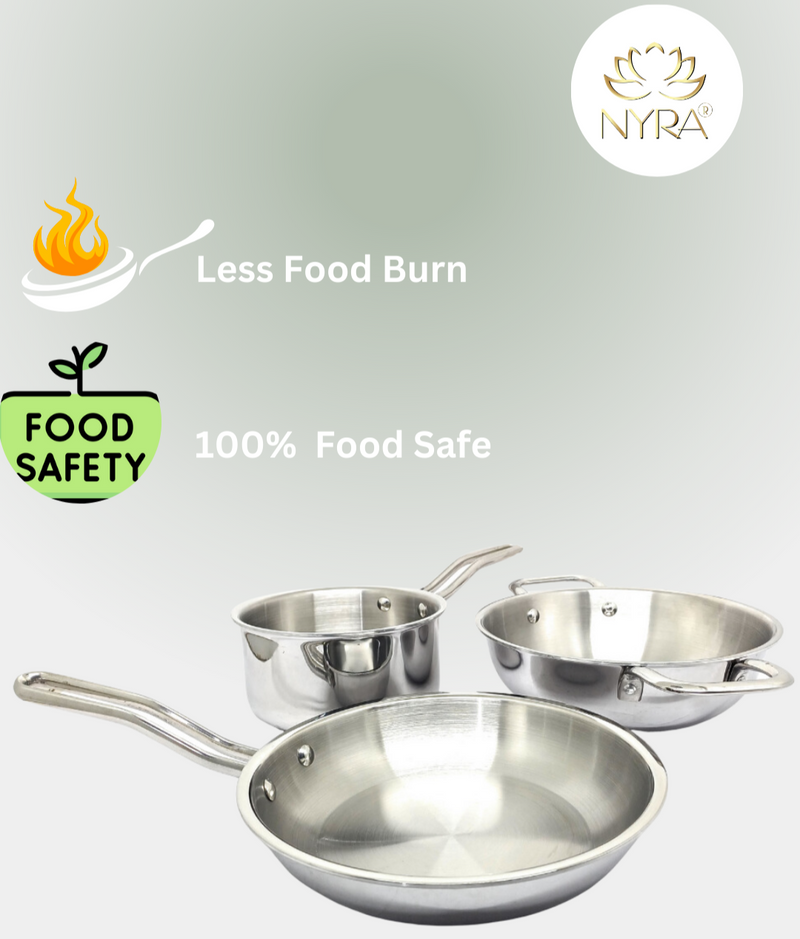 Triply Stainless Steel Cookware Set – Saucepan
