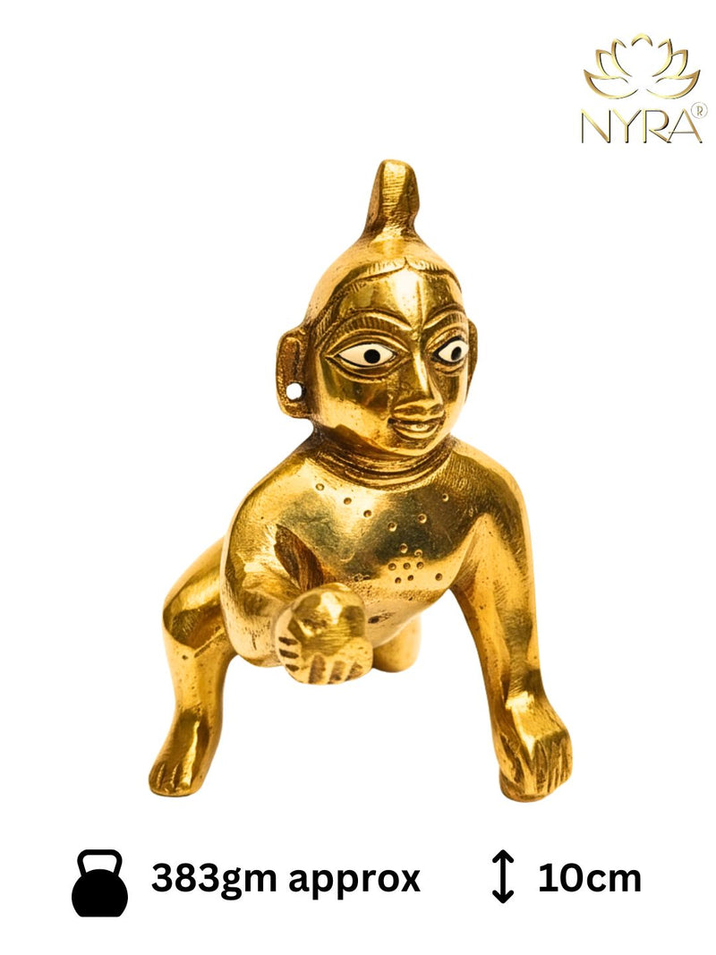 Brass Laddu Gopal Idol – Brass Hindu Idol