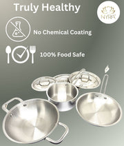 Triply Stainless Steel Cookware Set – Saucepan