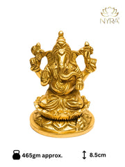 Pure Brass Lord Ganesha Idol – Brass Hindu Idol