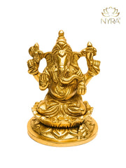 Pure Brass Lord Ganesha Idol – Brass Hindu Idol