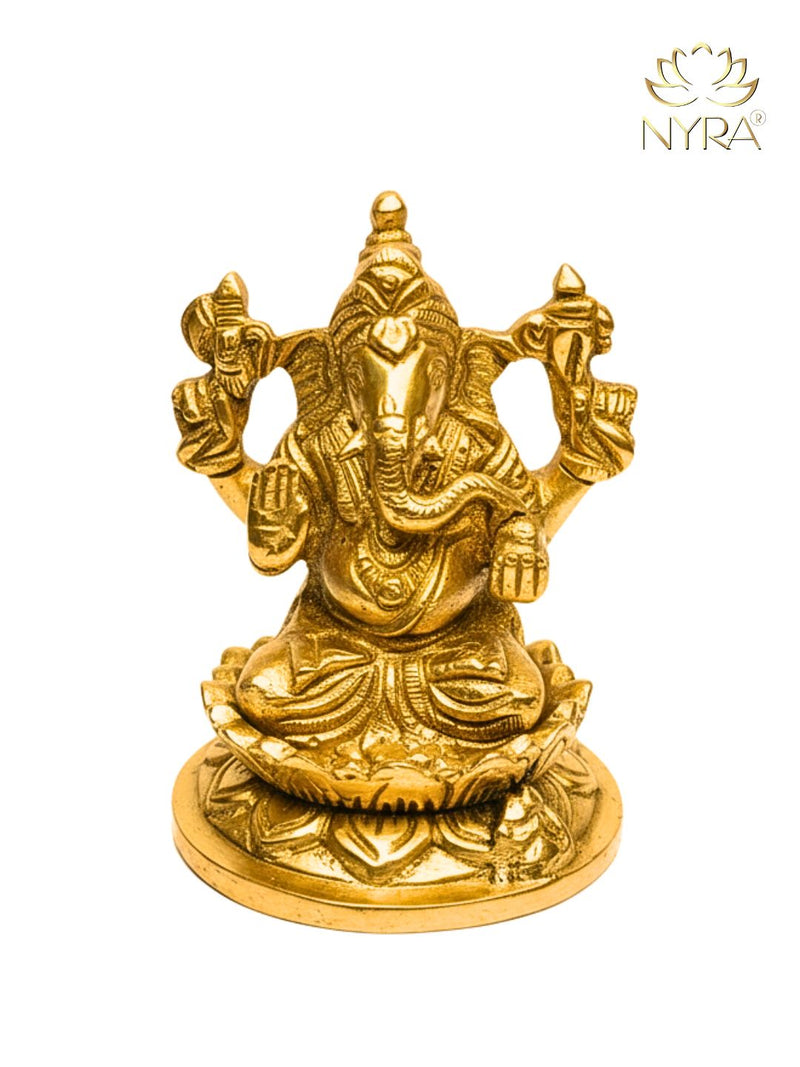 Pure Brass Lord Ganesha Idol – Brass Hindu Idol