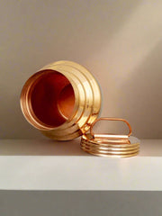 Pure Copper Gangajali with Lid – Pooja Kalash