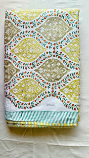 aenak-green-jaal-handblock-bedsheet-dohar-combo-set