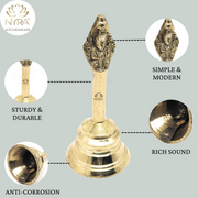 Pure Brass/Peetal Ghanti - Prayer Bell 