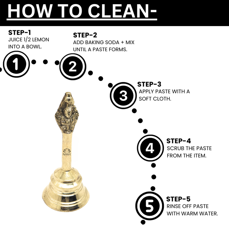 Pure Brass/Peetal Ghanti - Prayer Bell 