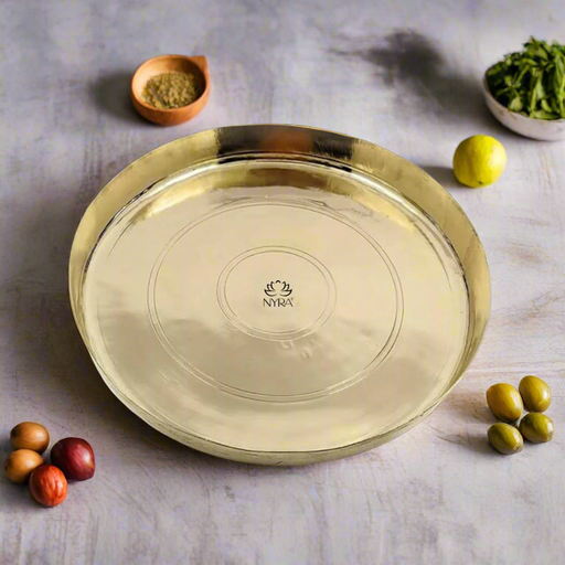 Bronze Handmade Phool Thali – Kitchen Utensil