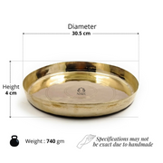 Bronze Handmade Phool Thali – Kitchen Utensil