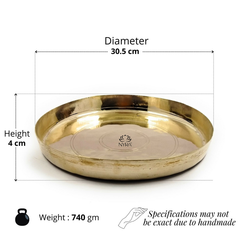 Bronze Handmade Phool Thali – Kitchen Utensil