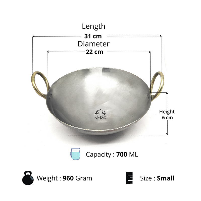 Royale Iron Kadhai/Wok with – Cooking Wok