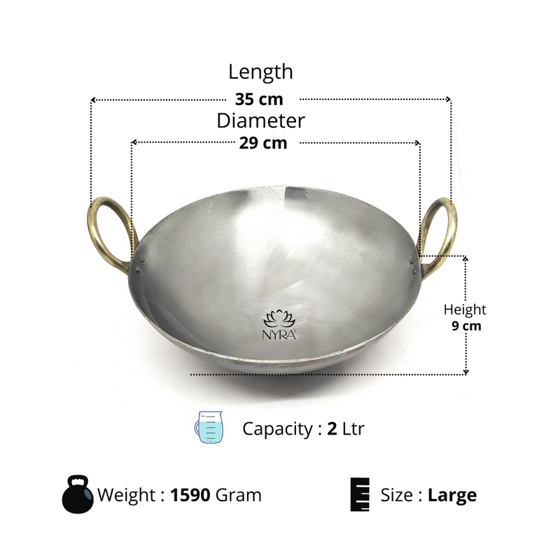 Royale Iron Kadhai/Wok with – Cooking Wok