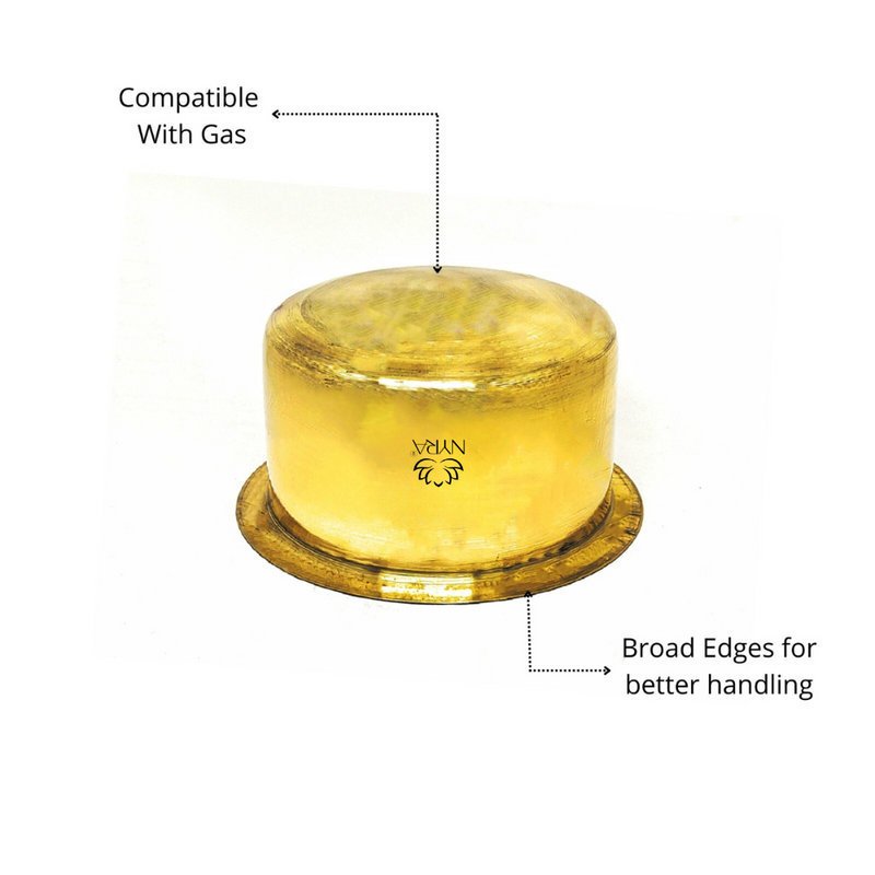 Pure Brass/Peetal Bhagona/Tope – Kitchen Utensil