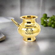 Pure Brass Karwa Chauth Kalash/Lota - Traditional Peetal Karwa – Kitchen Utensil