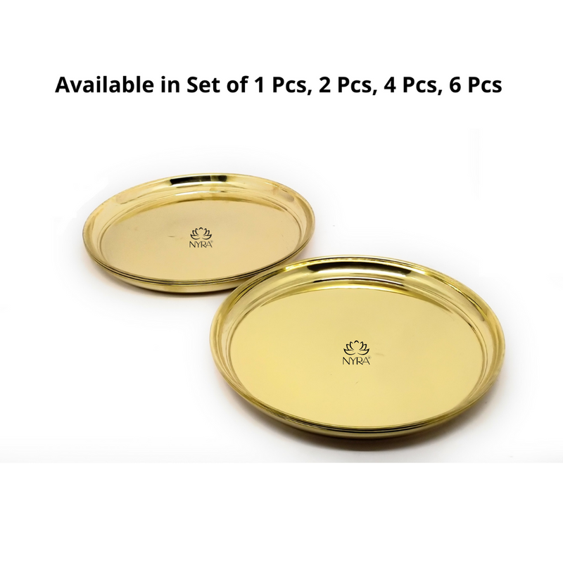 Pure Brass/Peetal Plates – Kitchen Utensil