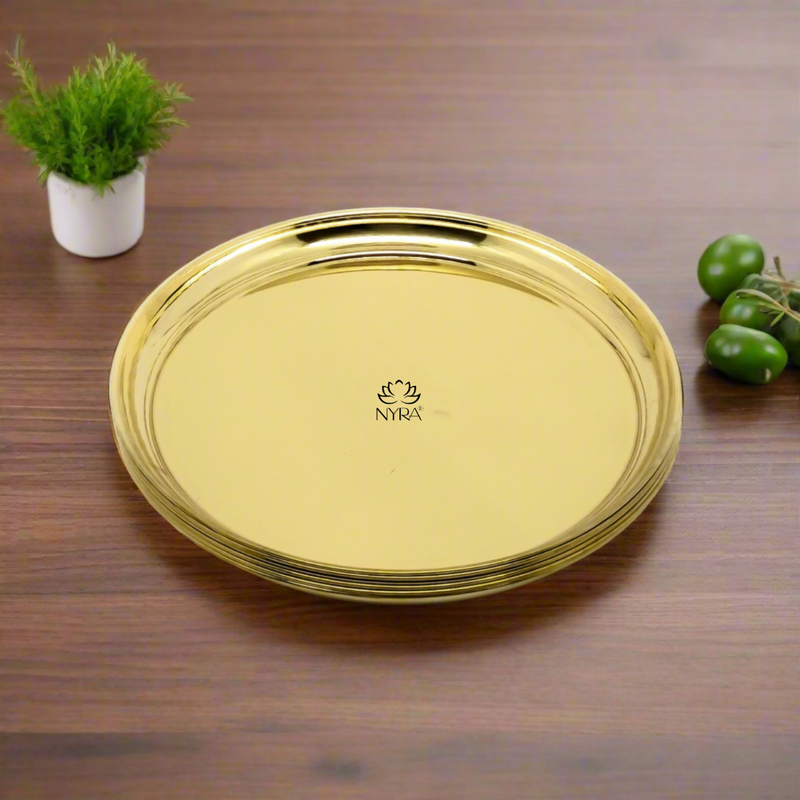 Pure Brass/Peetal Plates – Kitchen Utensil