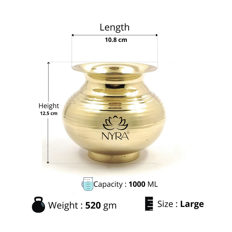 Pure Brass Kalash – Kitchen Utensil