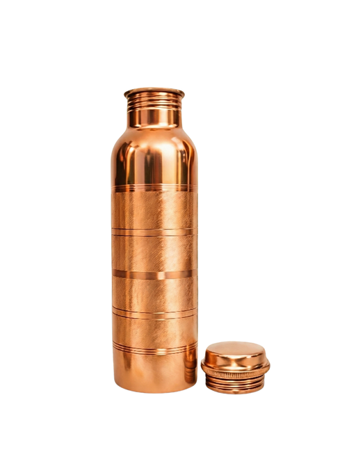 Pure Copper Water Bottle with silver touch – Copper Water Bottle